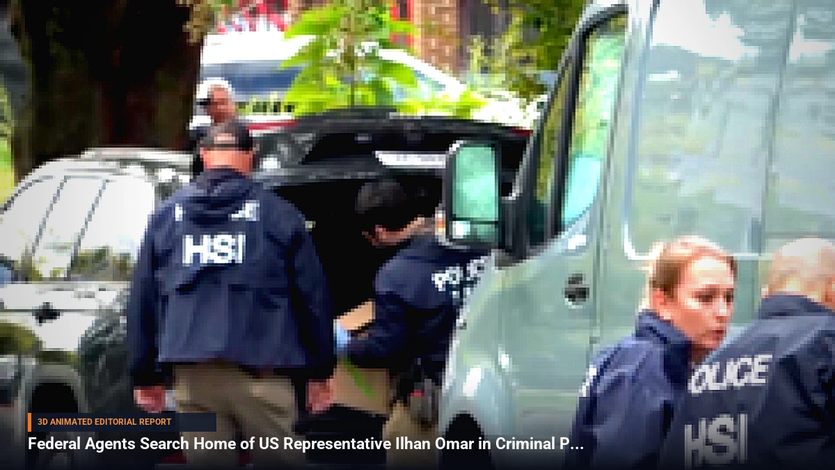 Federal Agents Search Home of US Representative Ilhan Omar in Criminal Probe