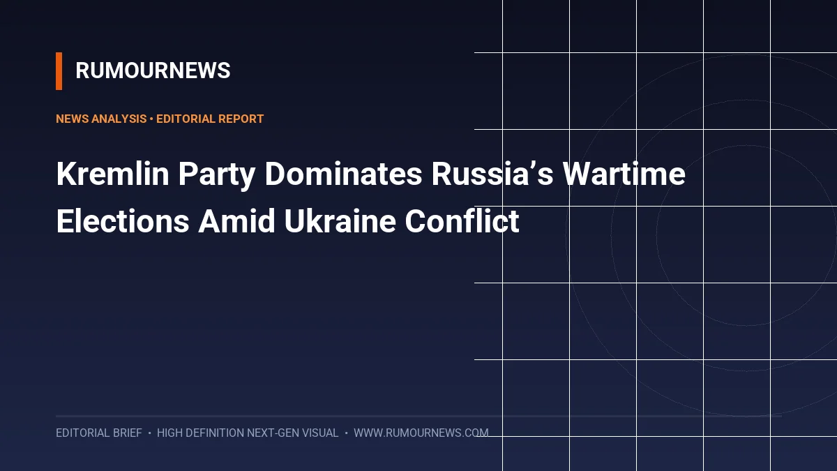 Kremlin Party Dominates Russia’s Wartime Elections Amid Ukraine Conflict