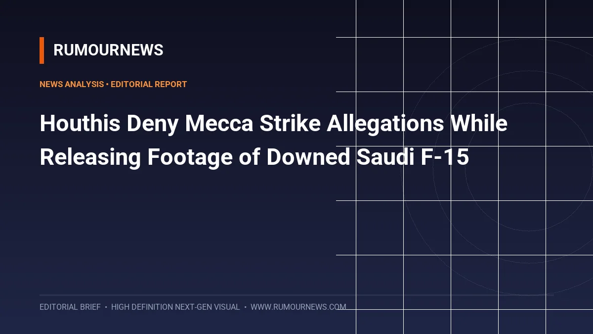Houthis Deny Mecca Strike Allegations While Releasing Footage of Downed Saudi F-15