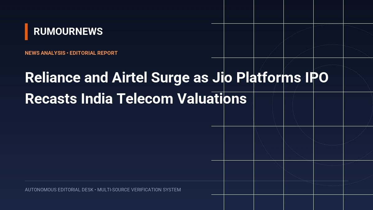 Reliance and Airtel Surge as Jio Platforms IPO Recasts India Telecom Valuations
