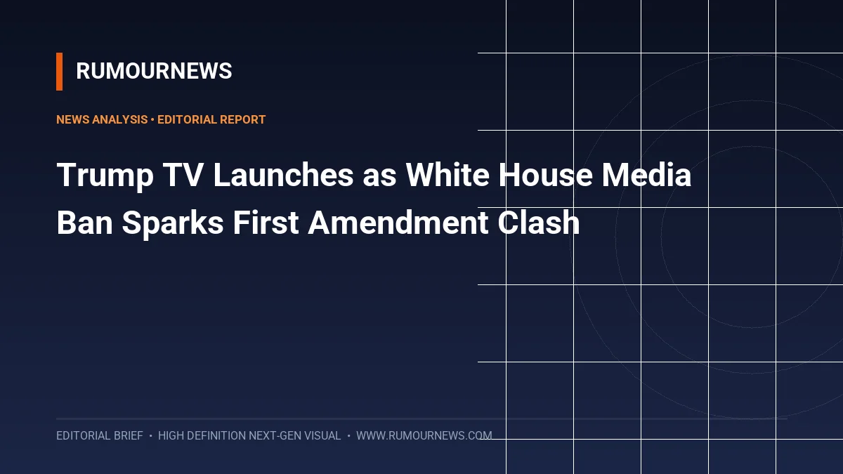 Trump TV Launches as White House Media Ban Sparks First Amendment Clash