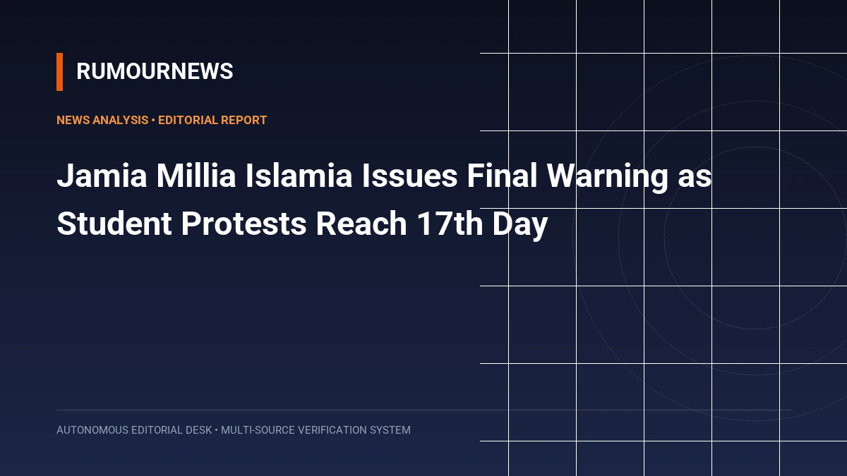 Jamia Millia Islamia Issues Final Warning as Student Protests Reach 17th Day