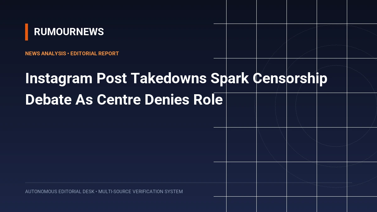 Instagram Post Takedowns Spark Censorship Debate As Centre Denies Role