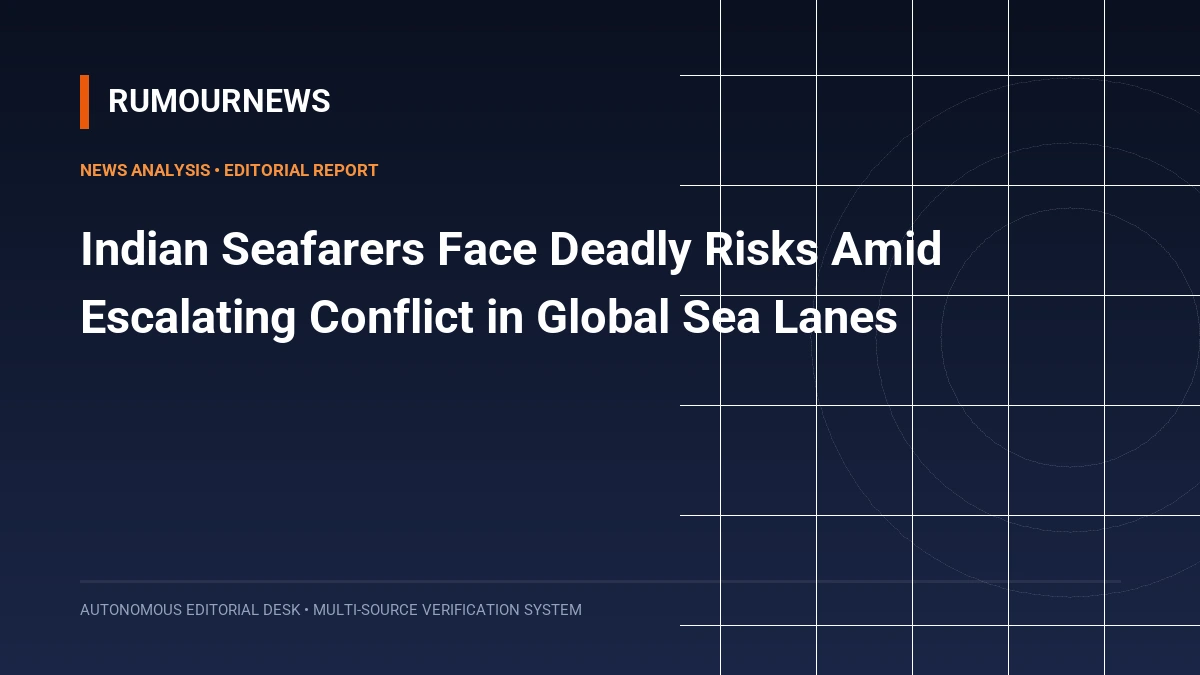 Indian Seafarers Face Deadly Risks Amid Escalating Conflict in Global Sea Lanes