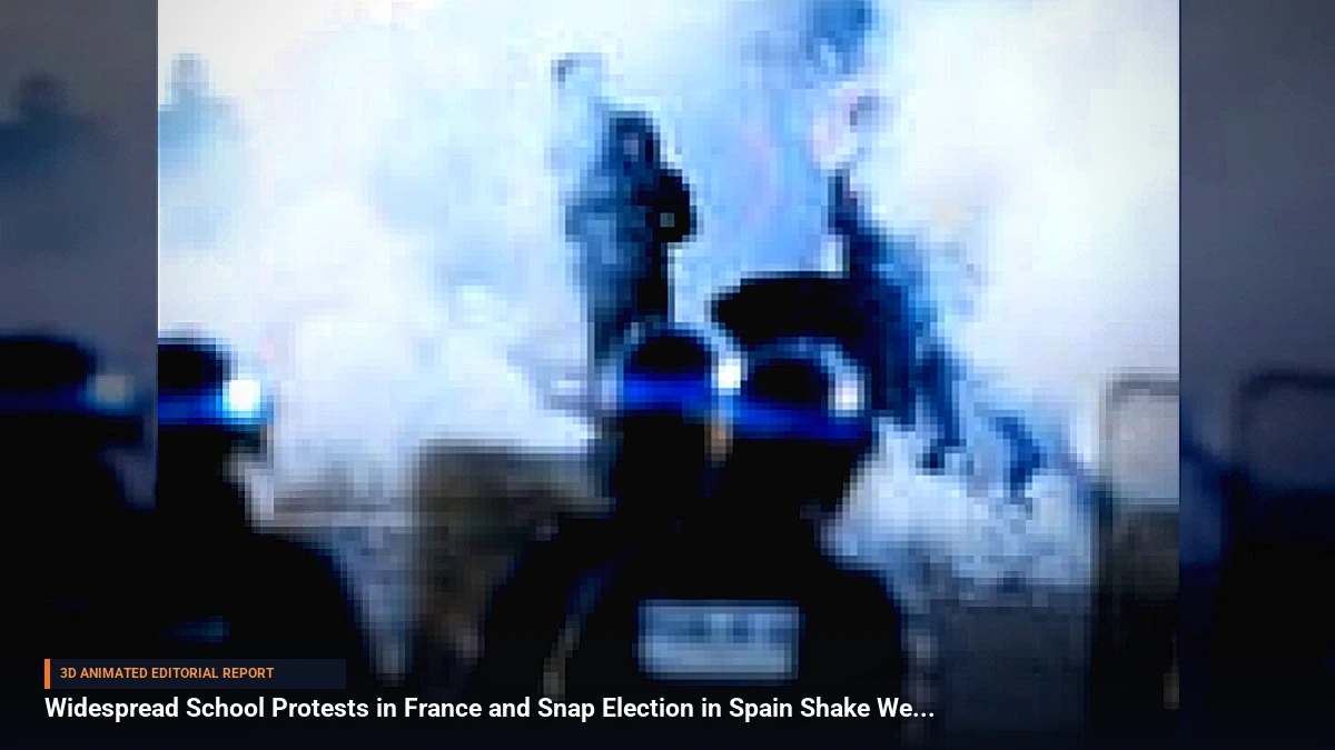 Widespread School Protests in France and Snap Election in Spain Shake Western Europe