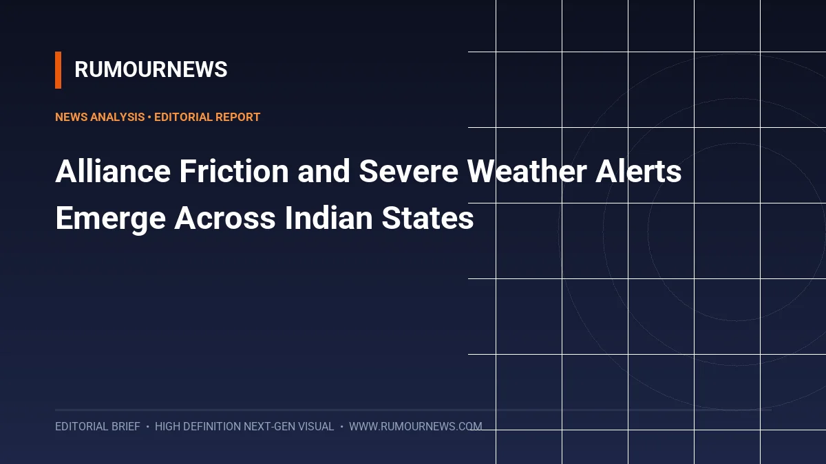 Alliance Friction and Severe Weather Alerts Emerge Across Indian States