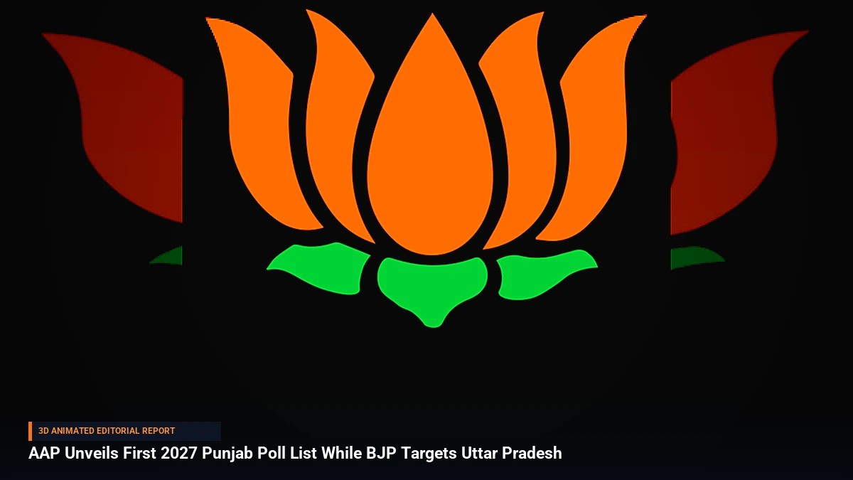 AAP Unveils First 2027 Punjab Poll List While BJP Targets Uttar Pradesh