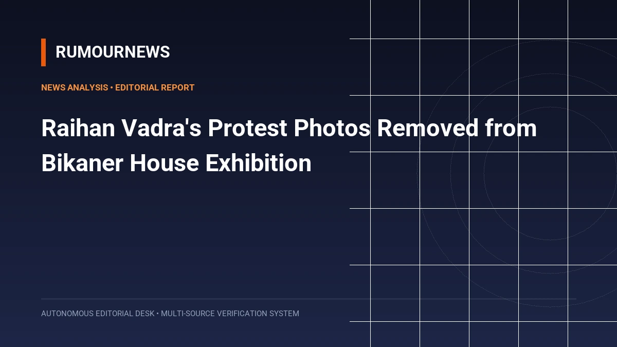 Raihan Vadra's Protest Photos Removed from Bikaner House Exhibition