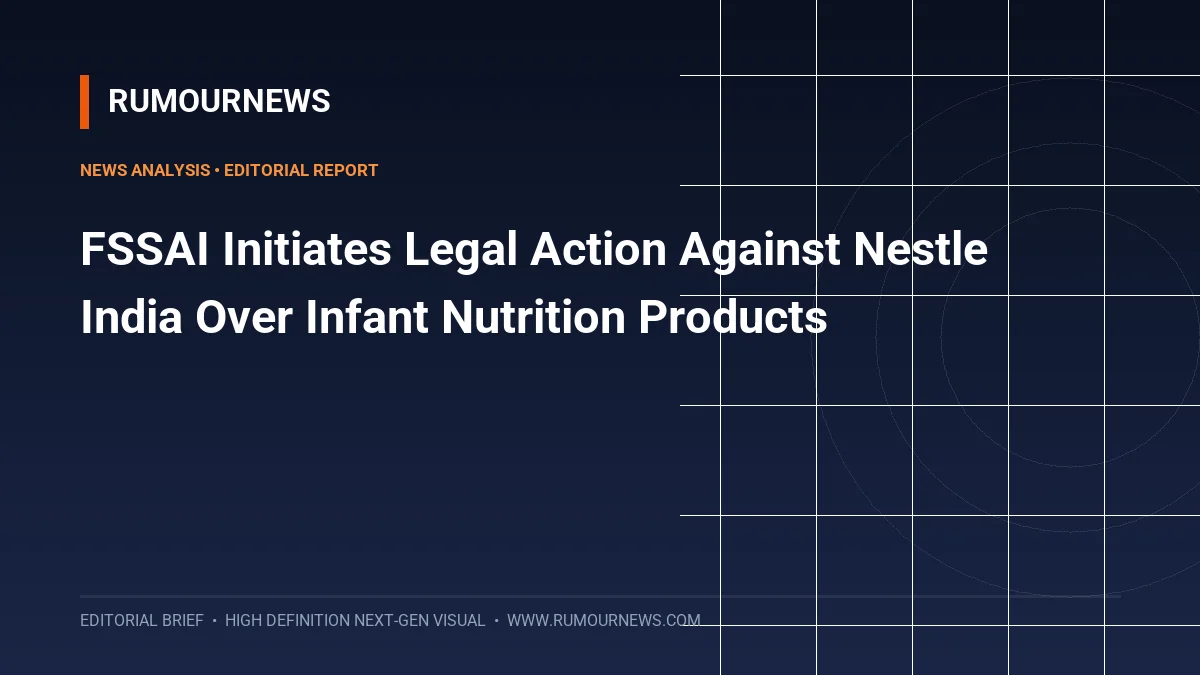 FSSAI Initiates Legal Action Against Nestle India Over Infant Nutrition Products