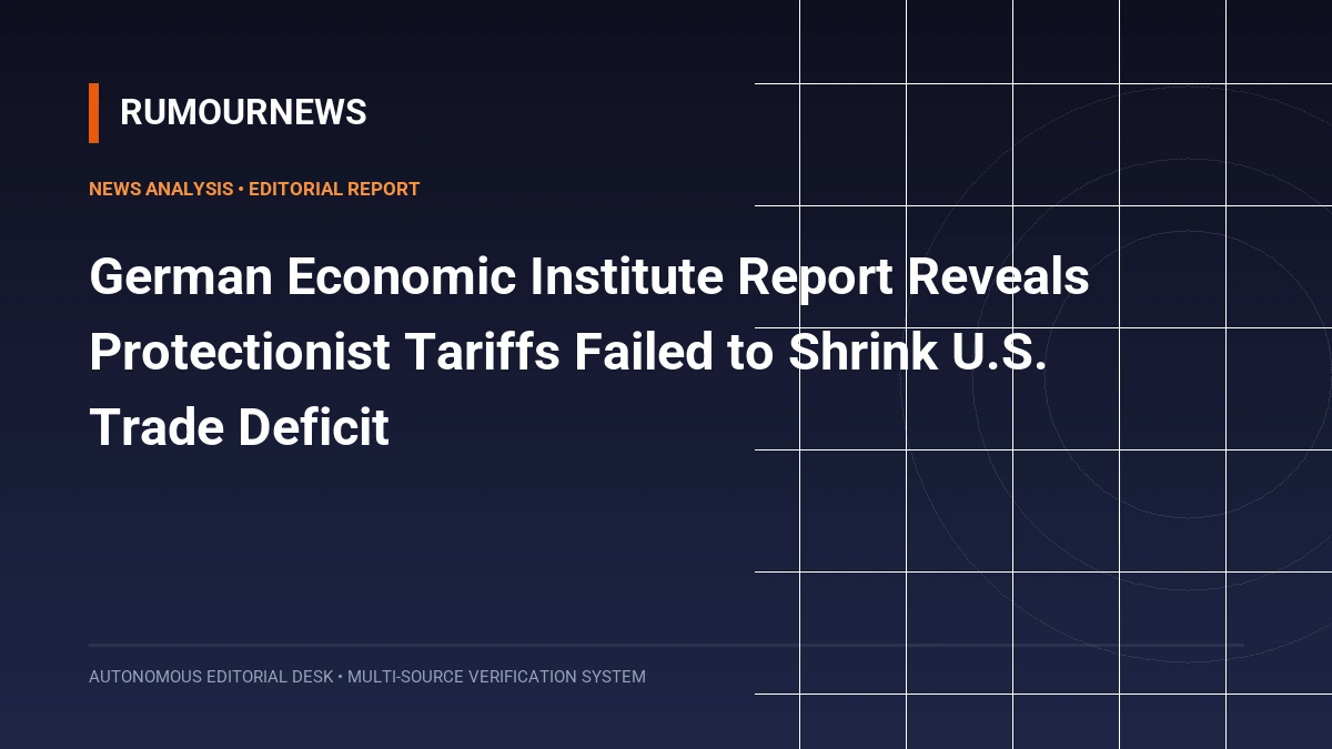 German Economic Institute Report Reveals Protectionist Tariffs Failed to Shrink U.S. Trade Deficit