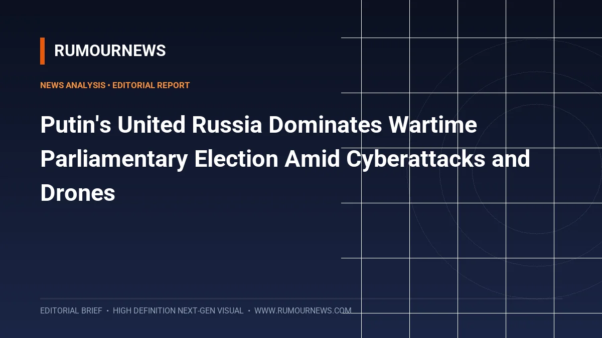 Putin's United Russia Dominates Wartime Parliamentary Election Amid Cyberattacks and Drones