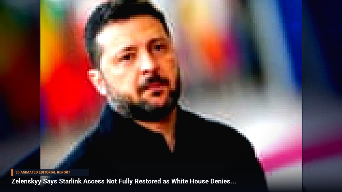 Zelenskyy Says Starlink Access Not Fully Restored as White House Denies Throttle Order