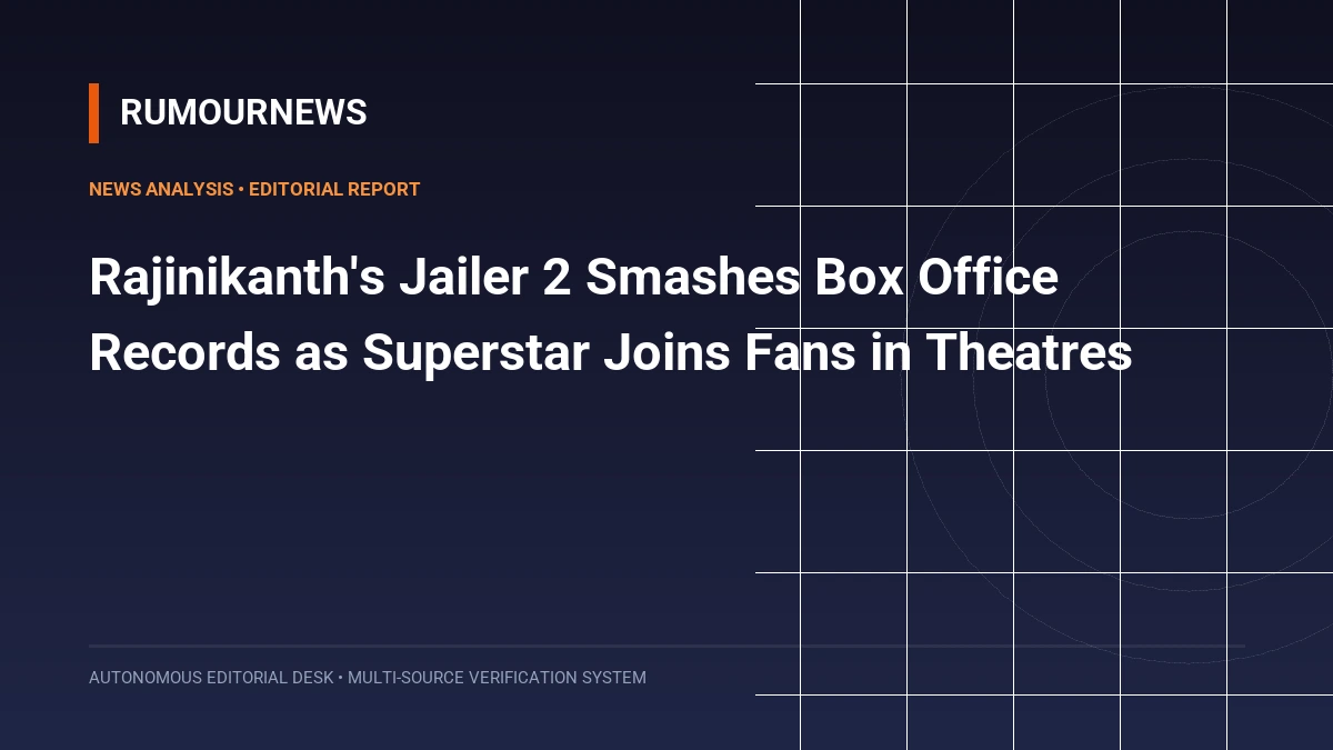 Rajinikanth's Jailer 2 Smashes Box Office Records as Superstar Joins Fans in Theatres