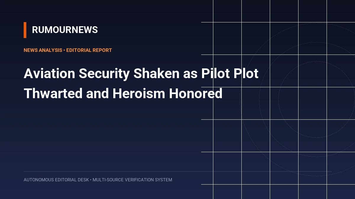 Aviation Security Shaken as Pilot Plot Thwarted and Heroism Honored