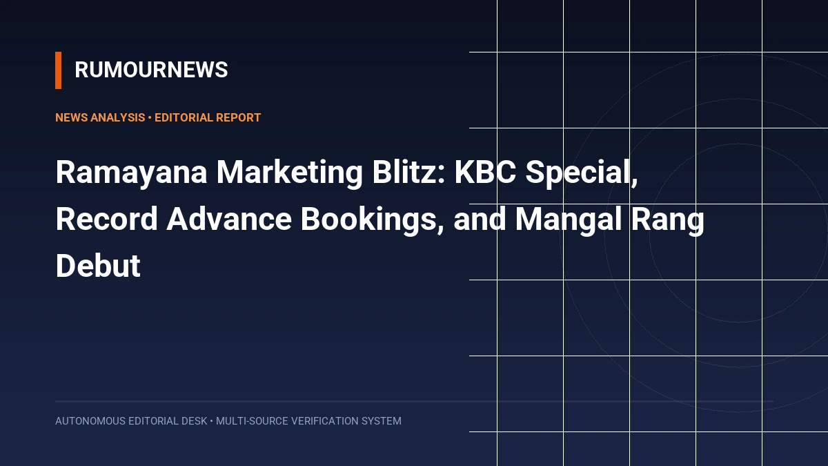 Ramayana Marketing Blitz: KBC Special, Record Advance Bookings, and Mangal Rang Debut