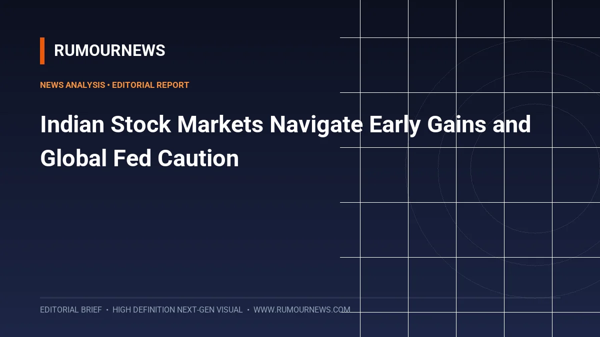 Indian Stock Markets Navigate Early Gains and Global Fed Caution