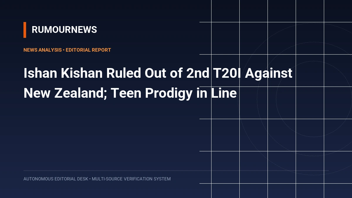 Ishan Kishan Ruled Out of 2nd T20I Against New Zealand; Teen Prodigy in Line