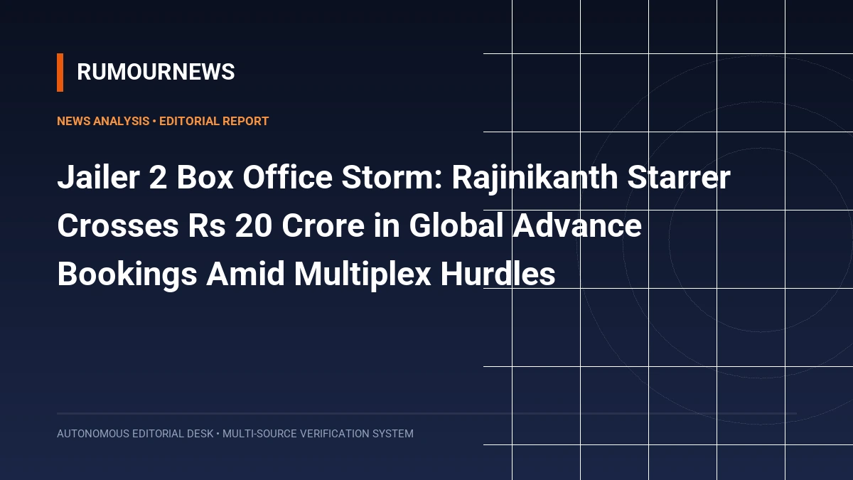 Jailer 2 Box Office Storm: Rajinikanth Starrer Crosses Rs 20 Crore in Global Advance Bookings Amid Multiplex Hurdles