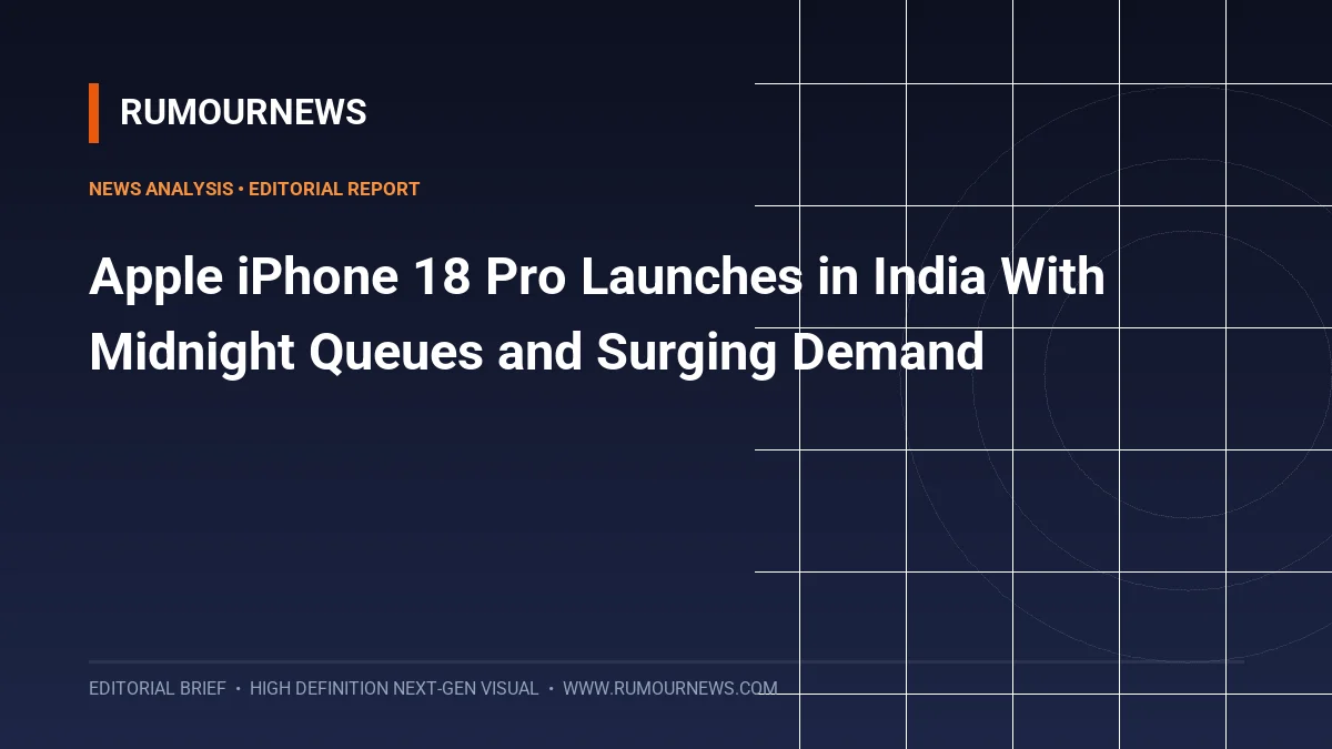 Apple iPhone 18 Pro Launches in India With Midnight Queues and Surging Demand