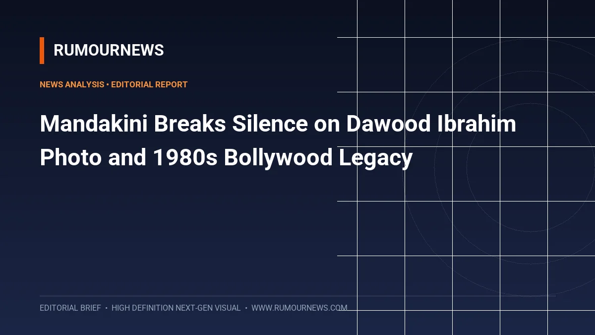 Mandakini Breaks Silence on Dawood Ibrahim Photo and 1980s Bollywood Legacy