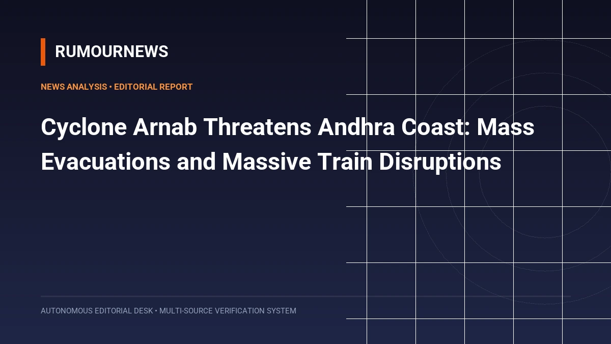 Cyclone Arnab Threatens Andhra Coast: Mass Evacuations and Massive Train Disruptions