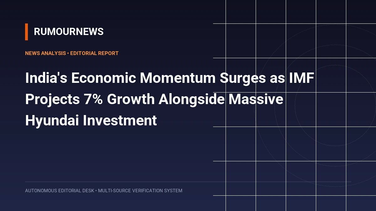 India's Economic Momentum Surges as IMF Projects 7% Growth Alongside Massive Hyundai Investment