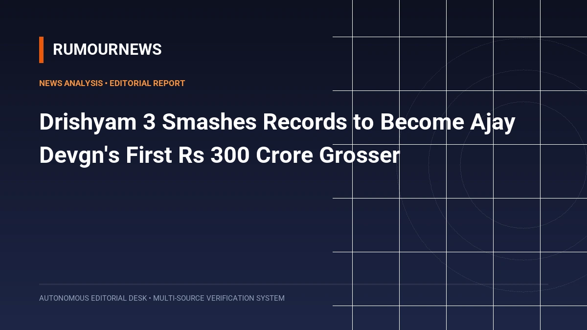Drishyam 3 Smashes Records to Become Ajay Devgn's First Rs 300 Crore Grosser