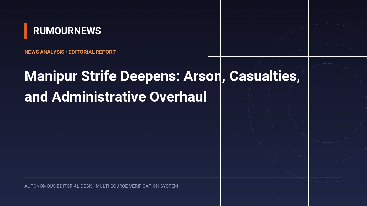 Manipur Strife Deepens: Arson, Casualties, and Administrative Overhaul