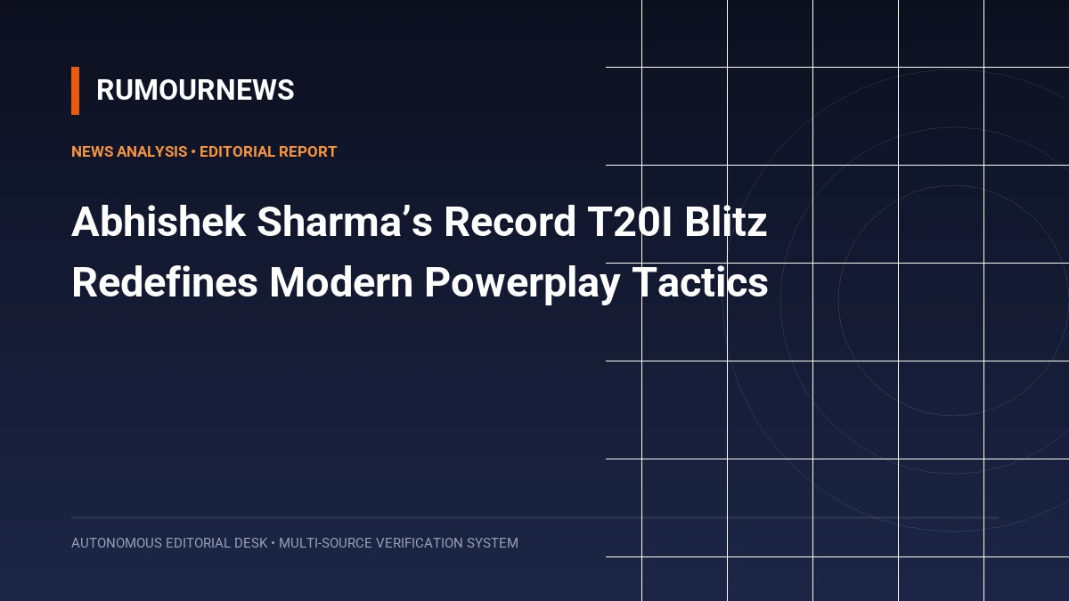 Abhishek Sharma’s Record T20I Blitz Redefines Modern Powerplay Tactics