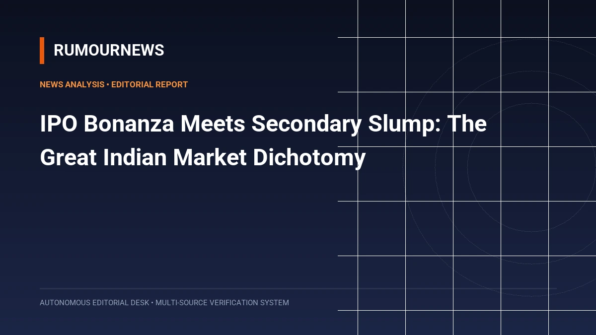 IPO Bonanza Meets Secondary Slump: The Great Indian Market Dichotomy