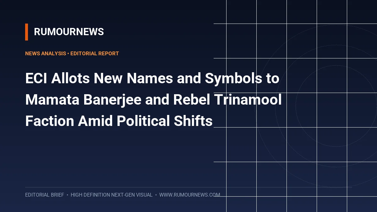ECI Allots New Names and Symbols to Mamata Banerjee and Rebel Trinamool Faction Amid Political Shifts