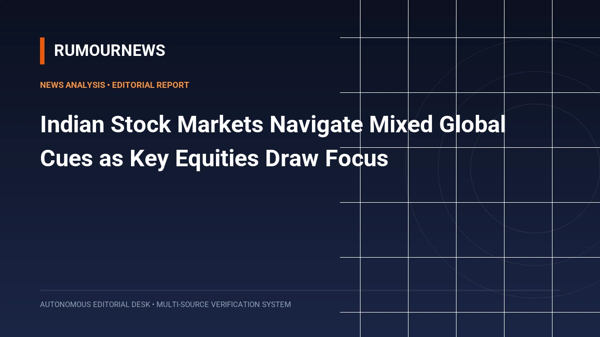 Indian Stock Markets Navigate Mixed Global Cues as Key Equities Draw Focus